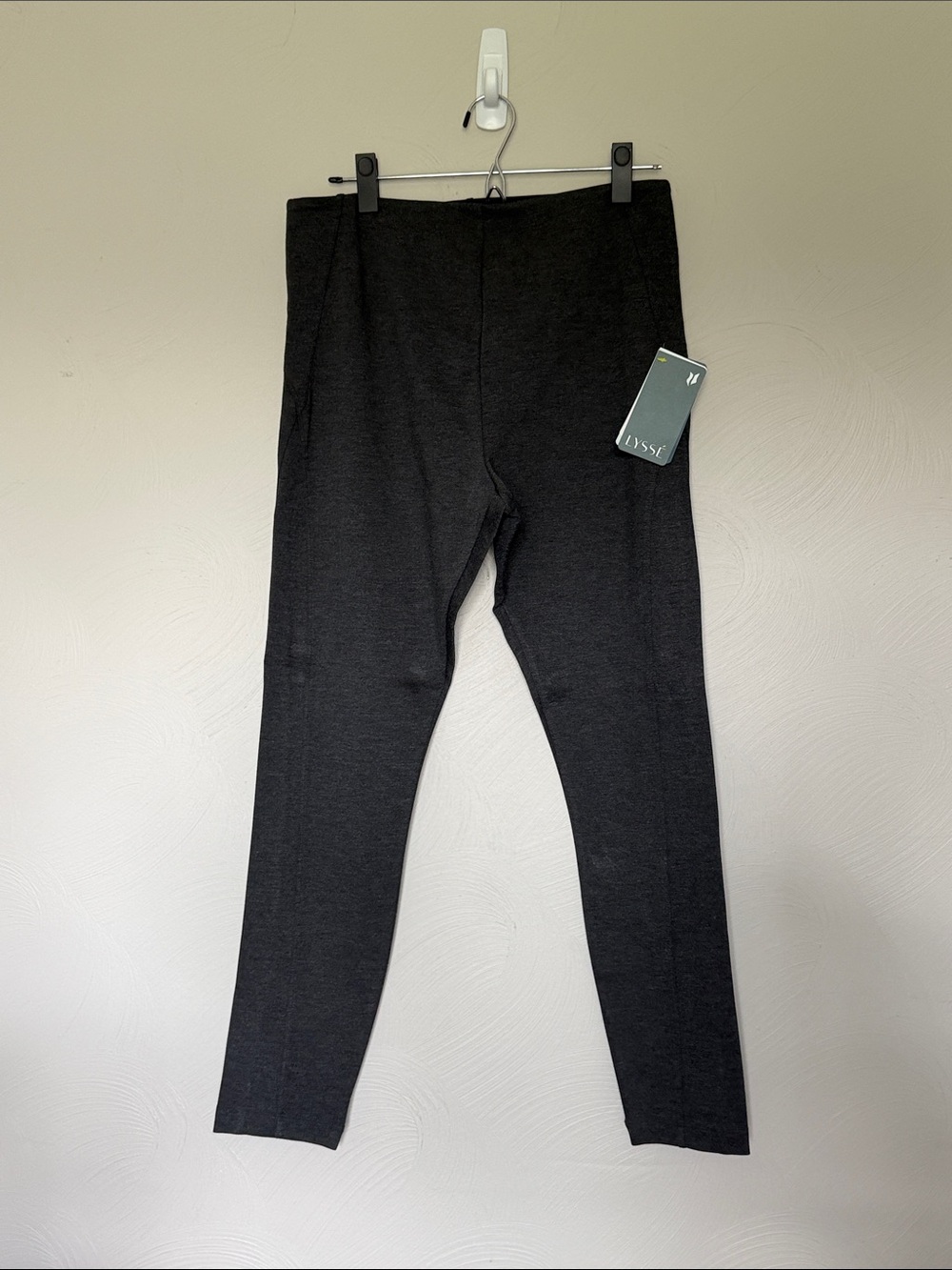 Lysse Charcoal Gray Ella Custom Ponte Leggings